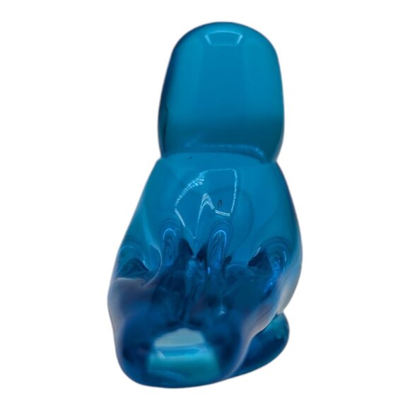 VINTAGE 1993 Ron Ray Signed Blue Bird Of Happiness Glass Figurine 3.75" x 2.75" - Picture 5 of 6